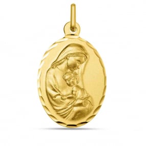 Mdaille Vierge  l'enfant en rduction