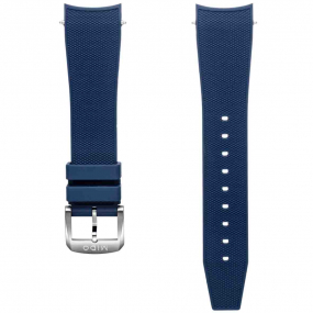 Bracelet caoutchouc bleu fonc� 22mm  similaire