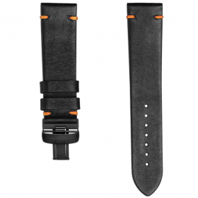 Bracelet cuir noir 22mm  similaire