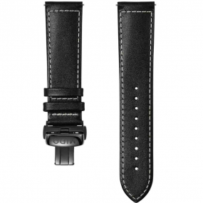 Bracelet cuir noir 22mm  similaire