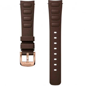 Bracelet Multifort TV 35 caoutchouc marron 18mm