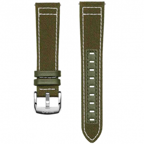 Bracelet tissu vert 21mm  similaire