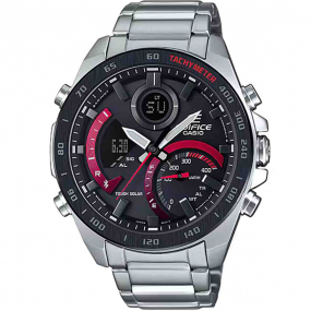 Montre Casio Edifice - Srie ECB-900 - Argent & Fushia