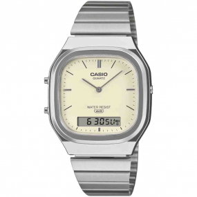 Casio Montre Vintage - Blanc Argent