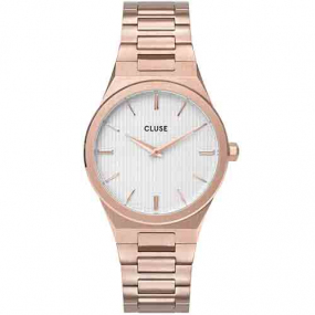Montre Cluse Femme Cluse Vigoureux H-Link Rose gold Snow White/Rose Gold - CW0101210001