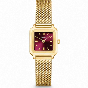 Montre Cluse Gracieuse Mini Watch Mesh -  Dark Cherry