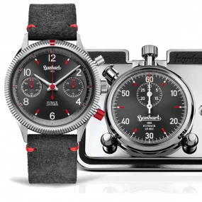 Hanhart montre Red X Grey: Two Flyback
