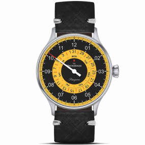 Montre MeisterSinger Pangaea Day Date Noir-Jaune