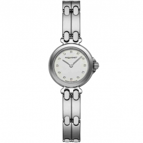 Montre Pequignet Moorea - Cadran Blanc avec Index Diamants