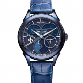 Montre Pequignet Royale saphir - Cadran Bleu Lapis-lazuli