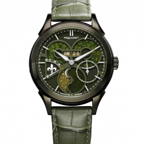 Montre Pequignet Royale saphir - Cadran Vert Jade