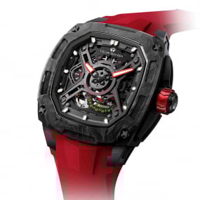 Montre tsar Bomba - Dark Matter Carbone - Automatique - Rouge