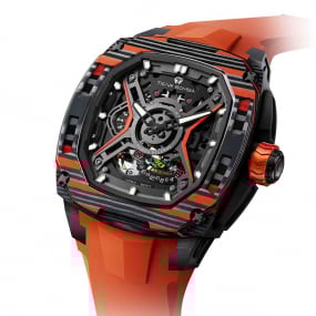 Montre tsar Bomba - Dark Matter Carbone - Automatique - Orange
