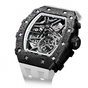Montre Tsar Bomba - Elemental Series - Carbon Fiber Automatic - Blanc