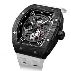 Montre Tsar Bomba - Elemental Series - Carbon Fiber Automatic - Blanc