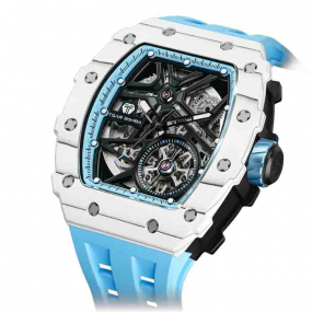 Montre Tsar Bomba - Elemental Series - Carbon Fiber Automatic - Bleu