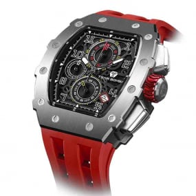 Montre Tsar Bomba - Elemental Series - Quartz - Calendrier - Rouge