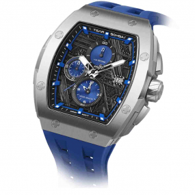 Montre Tsar Bomba - Elemental Series - Quartz II - Bleu & Argent