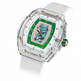 Montre Tsar Bomba - Nucleus Series II - FKM Blanc & Vert Arabe