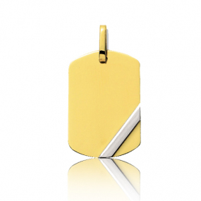 Pendentif bicolore rectangulaire similaire