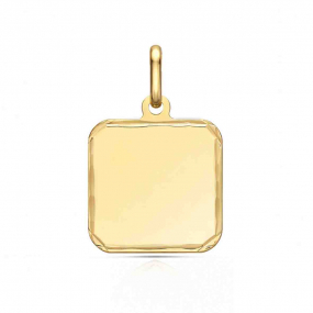 Pendentif Carr� bords taill�s
