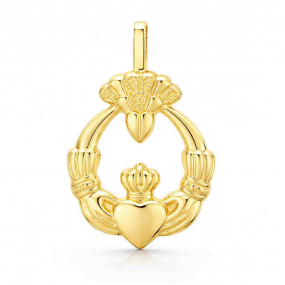 Pendentif Claddagh coulissant