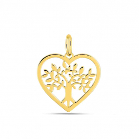 Pendentif coeur arbre de vie