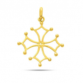 Pendentif croix occitane en or jaune similaire
