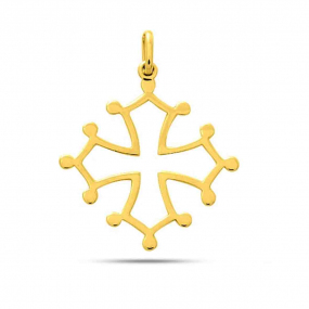 Pendentif croix occitane en or jaune similaire