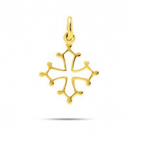 Pendentif croix occitane en or jaune similaire