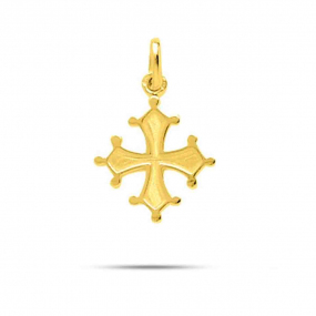 Pendentif croix occitane en or jaune similaire