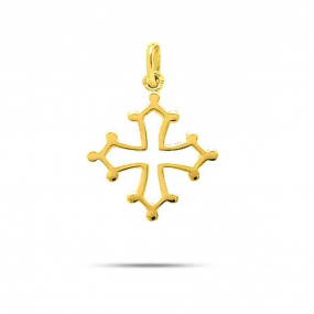 Pendentif croix occitane en or jaune similaire