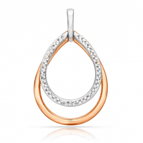 Pendentif double Ovale