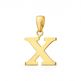 Pendentif Initiale X similaire