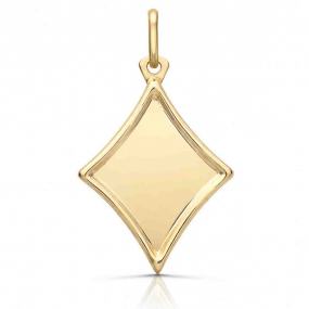 Pendentif m�daille Losange en r�duction