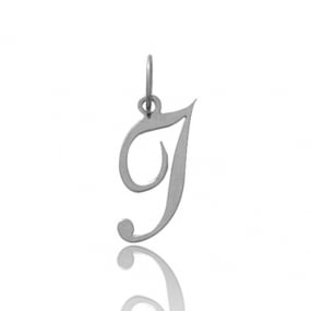 Pendentif or Blanc Initiale I