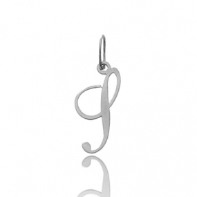 Pendentif or Blanc Initiale S
