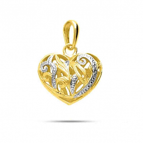 Pendentif or coeur