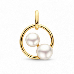 Pendentif Or et Perle blanche