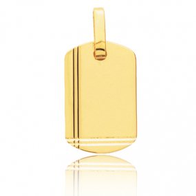 Pendentif or jaune cisel