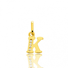 Pendentif or Jaune et Oxyde de Zirconium similaire
