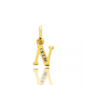 Pendentif or Jaune et Oxyde de Zirconium similaire