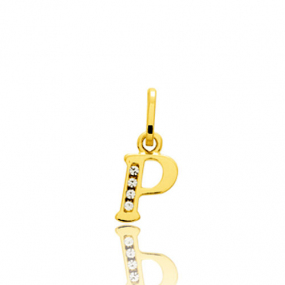Pendentif or Jaune et Oxyde de Zirconium similaire