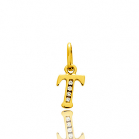 Pendentif or Jaune et Oxyde de Zirconium similaire