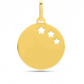 Pendentif or jaune �toiles similaire