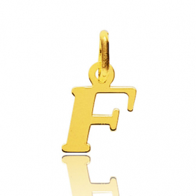 Pendentif or Jaune Initiale F similaire