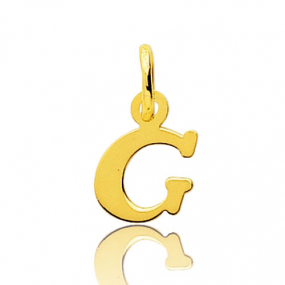 Pendentif or Jaune Initiale G similaire