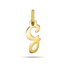 Pendentif or Jaune Initiale G