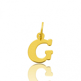 Pendentif or Jaune Initiale G