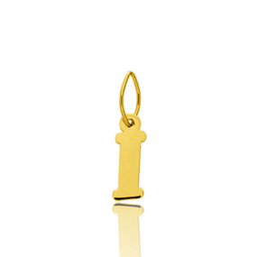 Pendentif or Jaune Initiale I